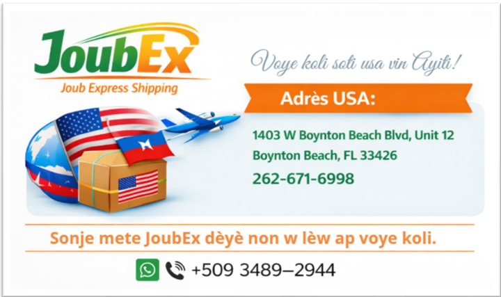 Carte de Visite Joub Express - Recto